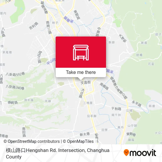 橫山路口Hengshan Rd. Intersection map