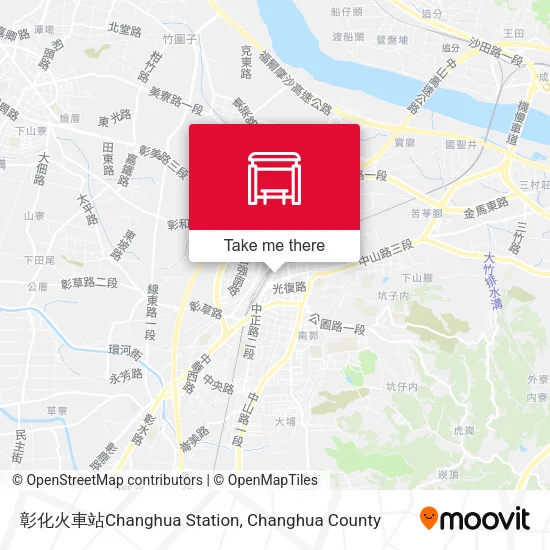 彰化火車站Changhua Station map