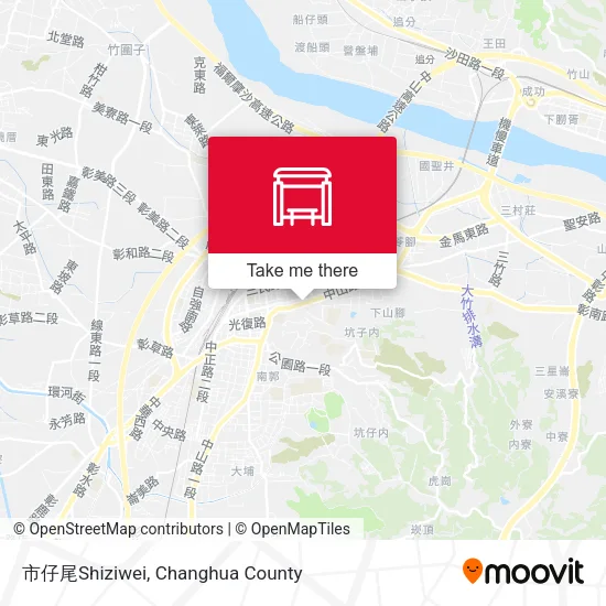 市仔尾Shiziwei map
