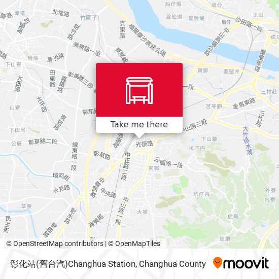 彰化站(舊台汽)Changhua Station map