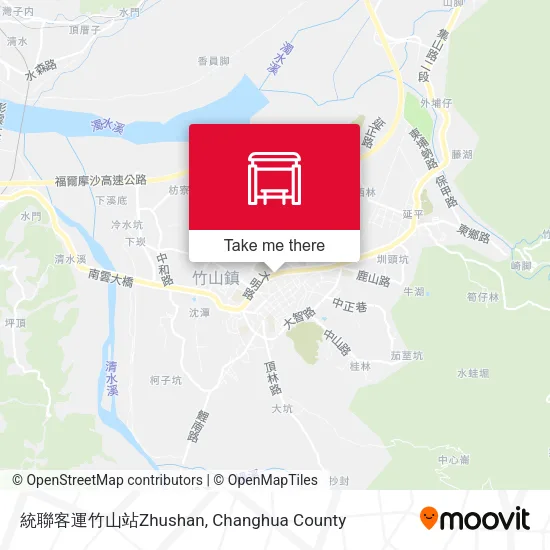 統聯客運竹山站Zhushan地圖