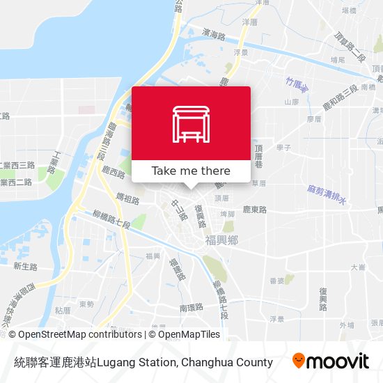 統聯客運鹿港站Lugang Station地圖