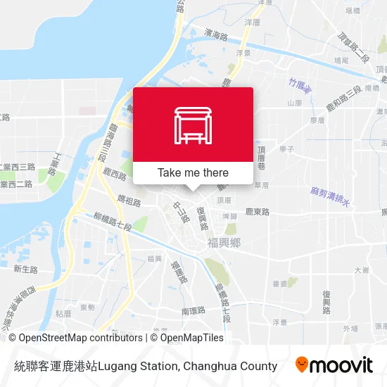 統聯客運鹿港站Lugang Station map