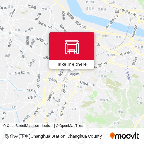 彰化站(下車)Changhua Station地圖