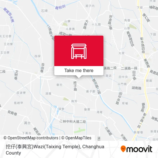 挖仔(泰興宮)Wazi(Taixing Temple)地圖