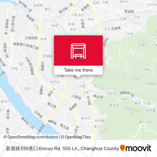 新厝路550巷口Xincuo Rd. 550 Ln. map