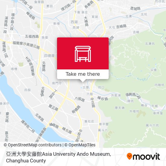 亞洲大學安藤館Asia University Ando Museum map