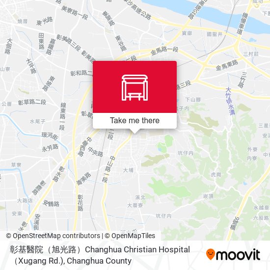 彰基醫院（旭光路）Changhua Christian Hospital（Xugang Rd.)地圖