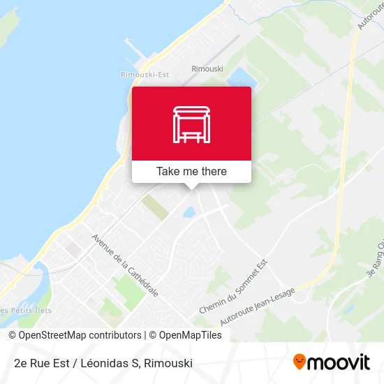 2e Rue Est / Léonidas S map