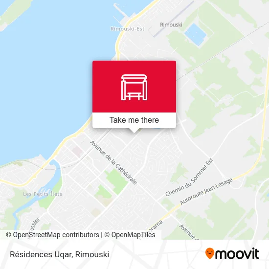 Résidences Uqar map