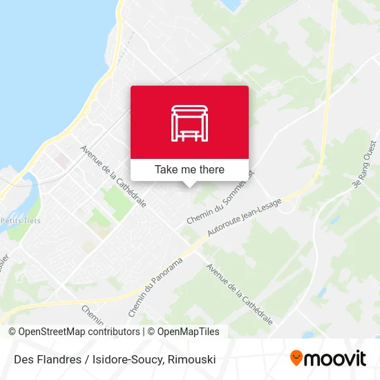 Des Flandres / Isidore-Soucy map