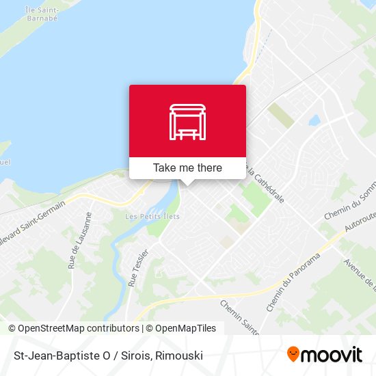 St-Jean-Baptiste O / Sirois map