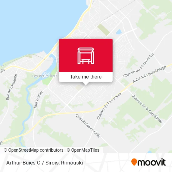 Arthur-Buies O / Sirois map
