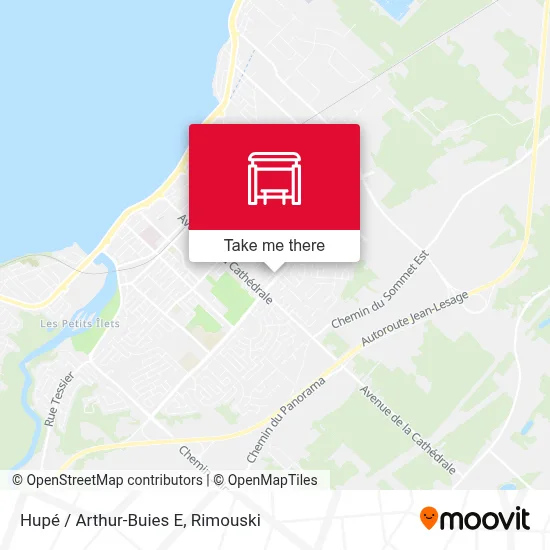 Hupé / Arthur-Buies E map