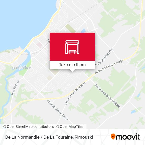 De La Normandie / De La Touraine map