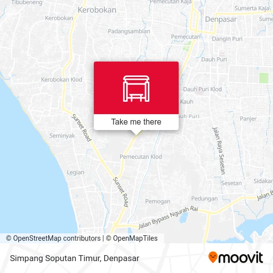 Simpang Soputan Timur map