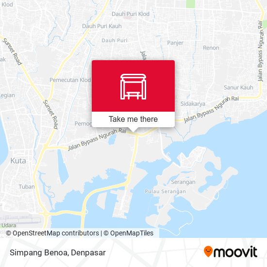 Simpang Benoa map