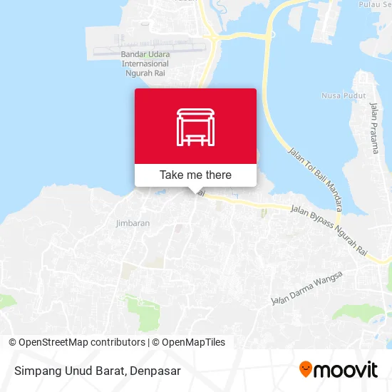 Simpang Unud Barat map
