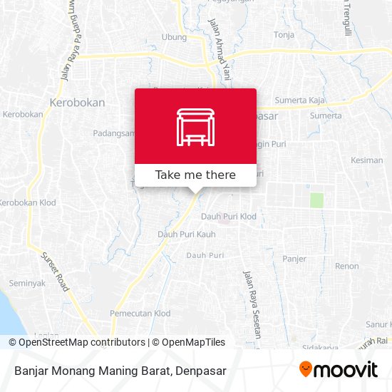 Banjar Monang Maning Barat map