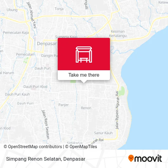 Simpang Renon Selatan map