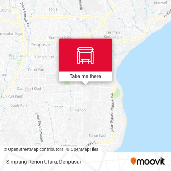 Simpang Renon Utara map