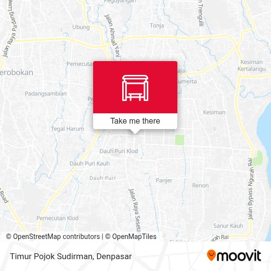 Timur Pojok Sudirman map