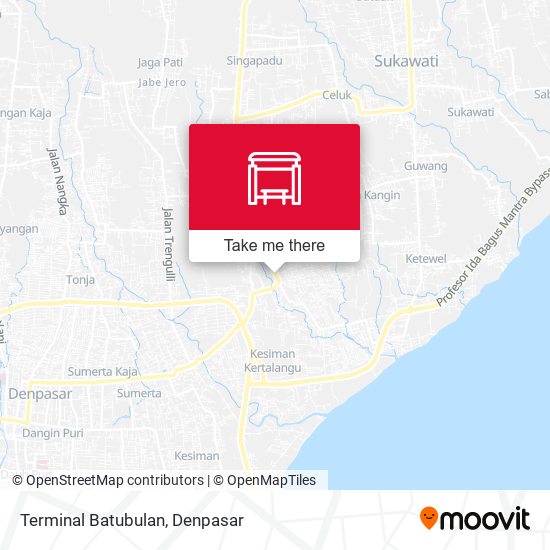 Terminal Batubulan map