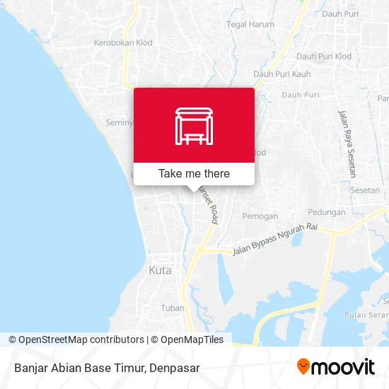 Banjar Abian Base Timur map
