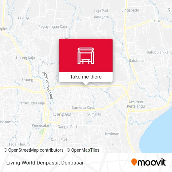 Living World Denpasar map