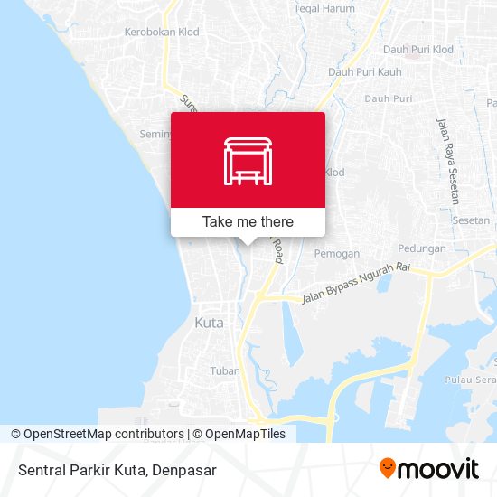 Sentral Parkir Kuta map