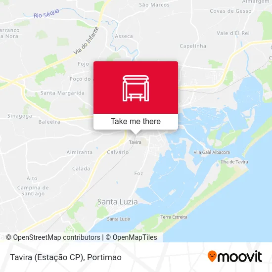 Tavira (Estação CP) map