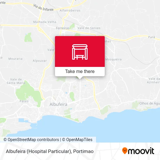 Albufeira (Hospital Particular) map