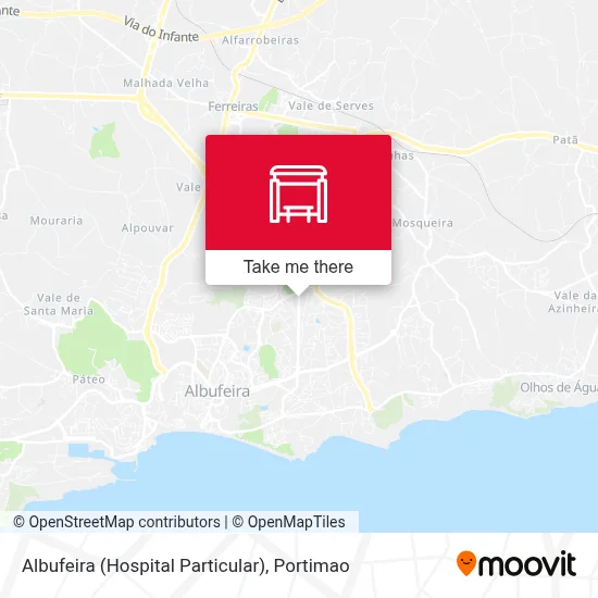 Albufeira (Hospital Particular) map