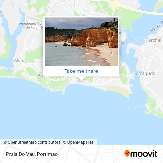 Praia Do Vau mapa