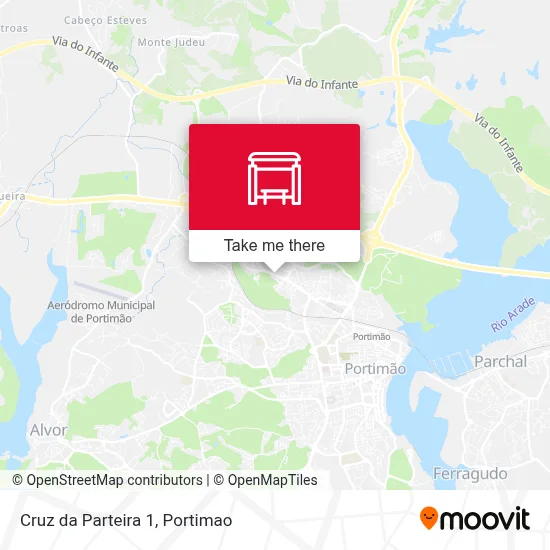 Cruz da Parteira 1 map