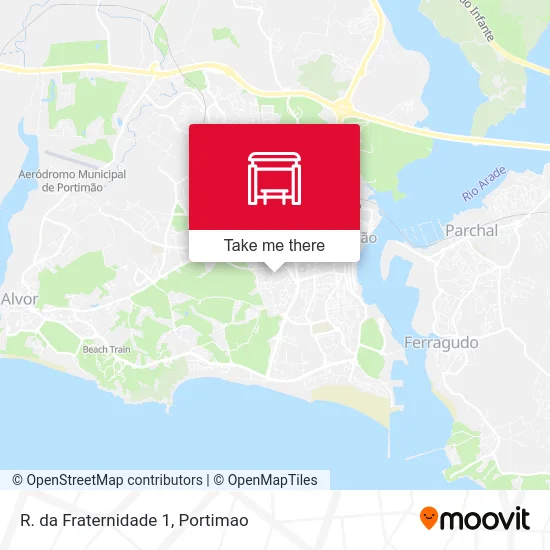 R. da Fraternidade 1 map