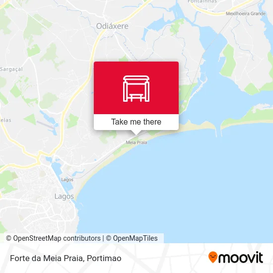Forte da Meia Praia map
