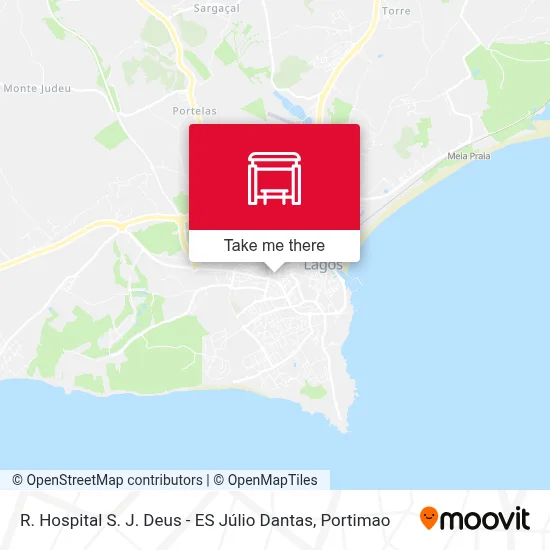 R. Hospital S. J. Deus - ES Júlio Dantas map