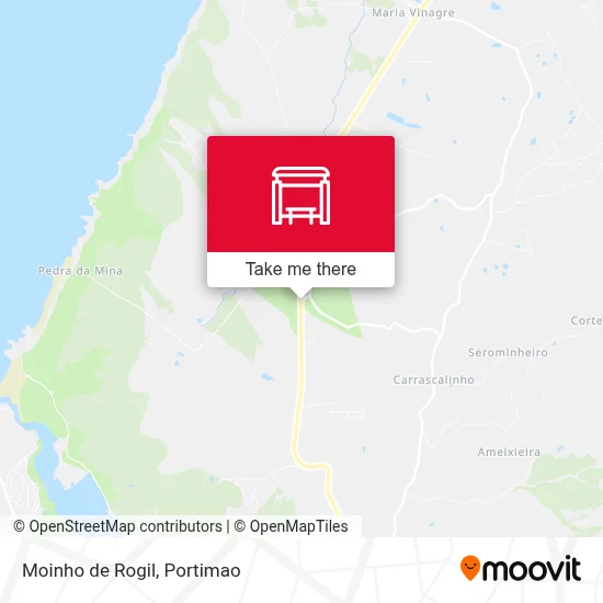 Moinho de Rogil map