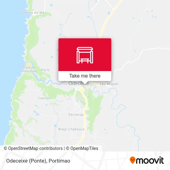 Odeceixe (Ponte) map