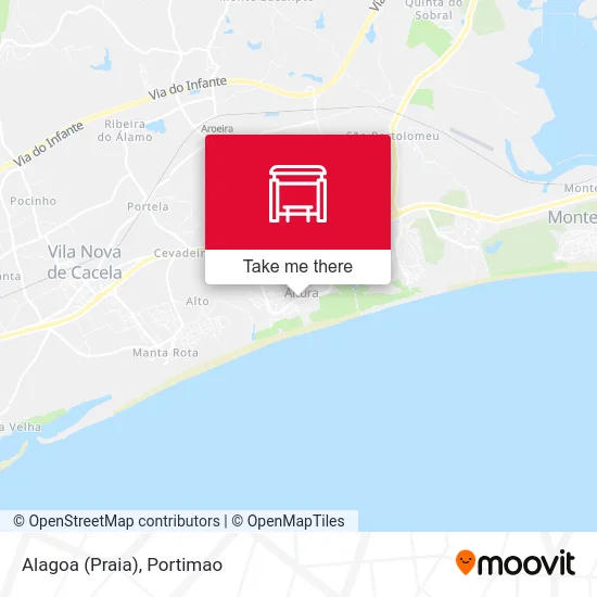 Alagoa (Praia) map