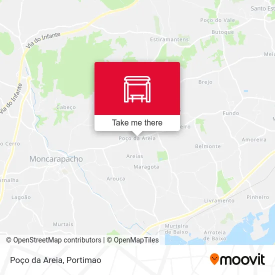 Poço da Areia map