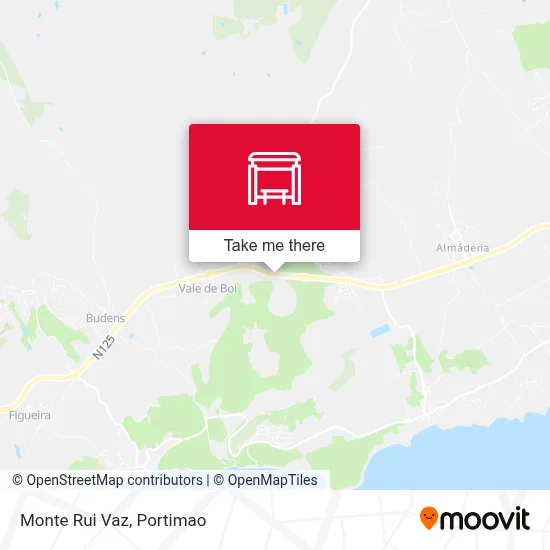 Monte Rui Vaz map