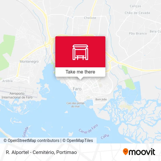 R. Alportel - Cemitério map