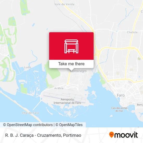 R. B. J. Caraça - Cruzamento map