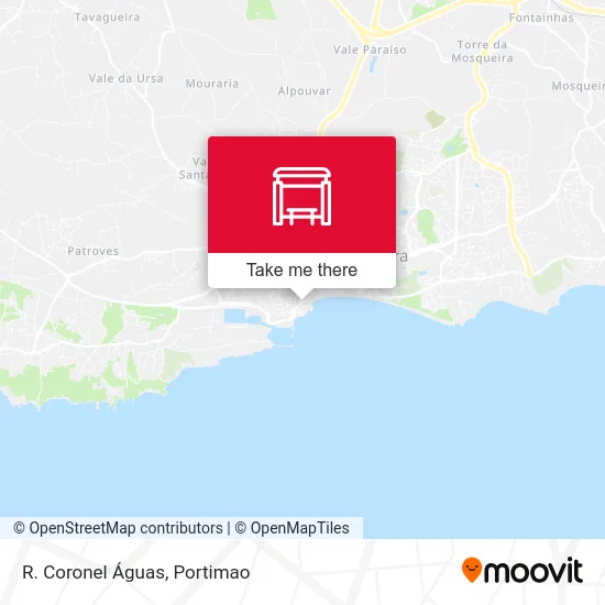 R. Coronel Águas map