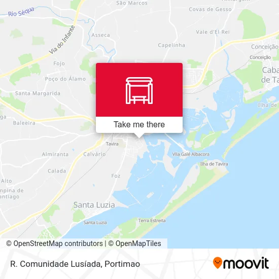 R. Comunidade Lusíada map