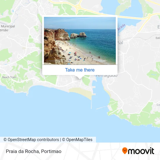 Praia da Rocha map