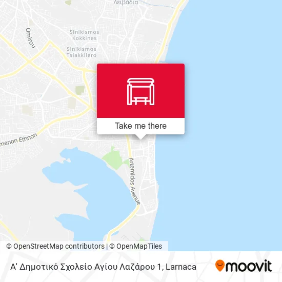 Α' Δημοτικό Σχολείο Αγίου Λαζάρου 1 map