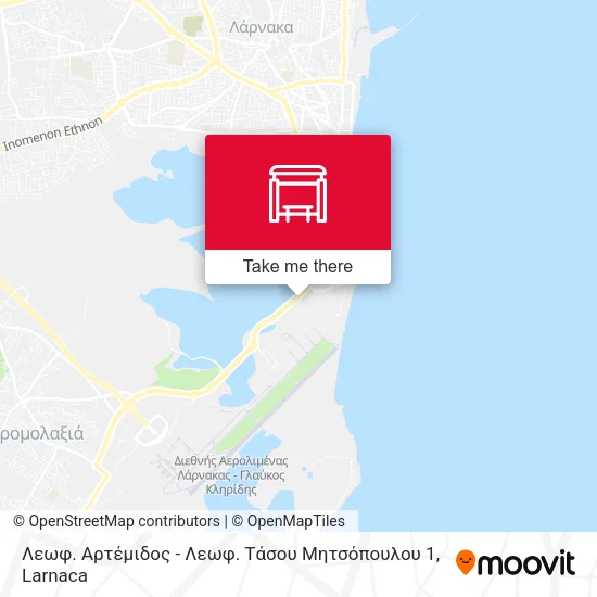 Λεωφ. Αρτέμιδος - Λεωφ. Τάσου Μητσόπουλου 1 map
